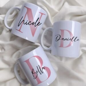 Personalized Alphabet Initial Name Mug
